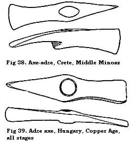 Adze axes, Crete and Hungary