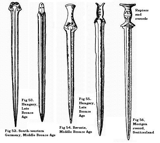Rapiers and swords, Hungary, Germany, Bavaria, Switzerland 