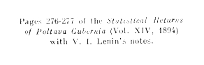 Pages 276-277 of the Statistical Returns of Poltava Gubernia.