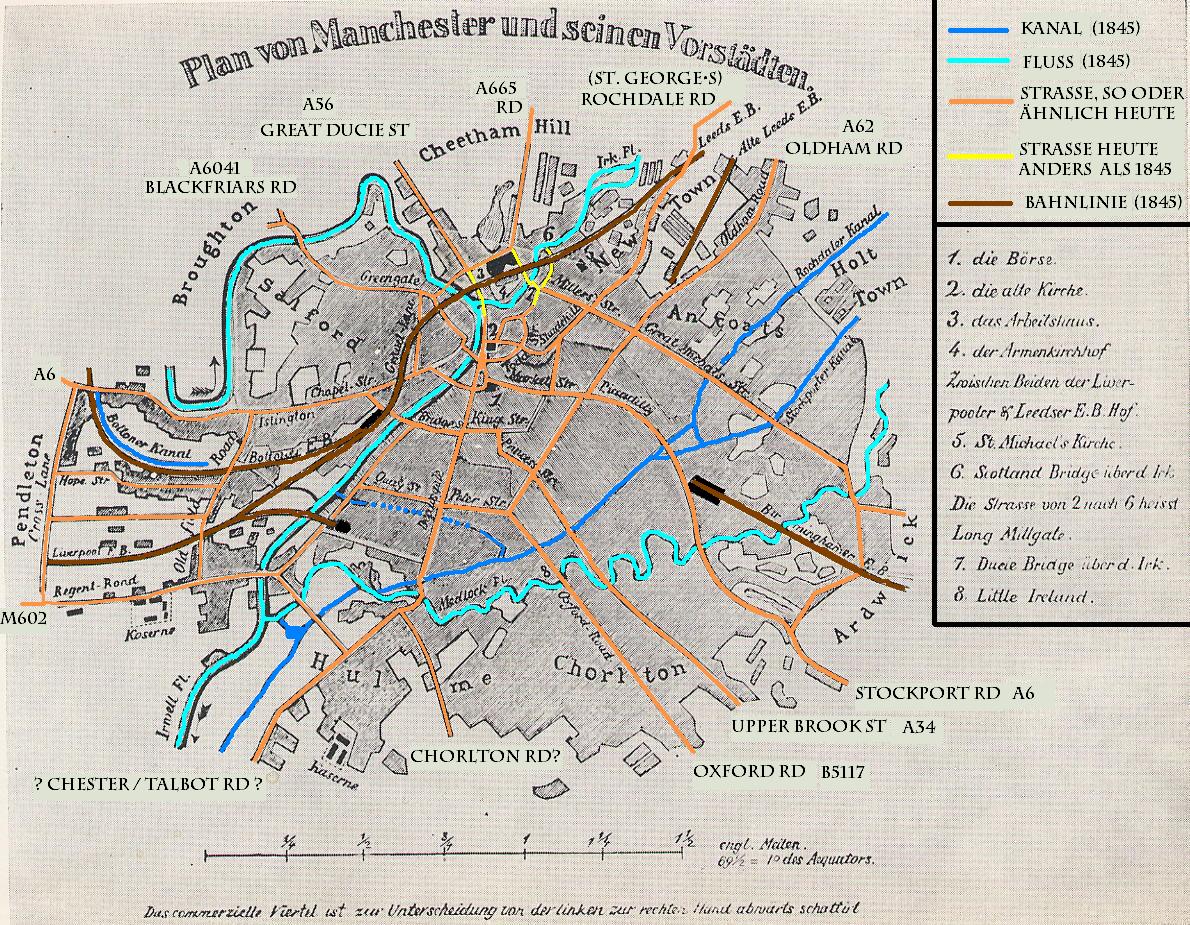 Engel's map of Manchester