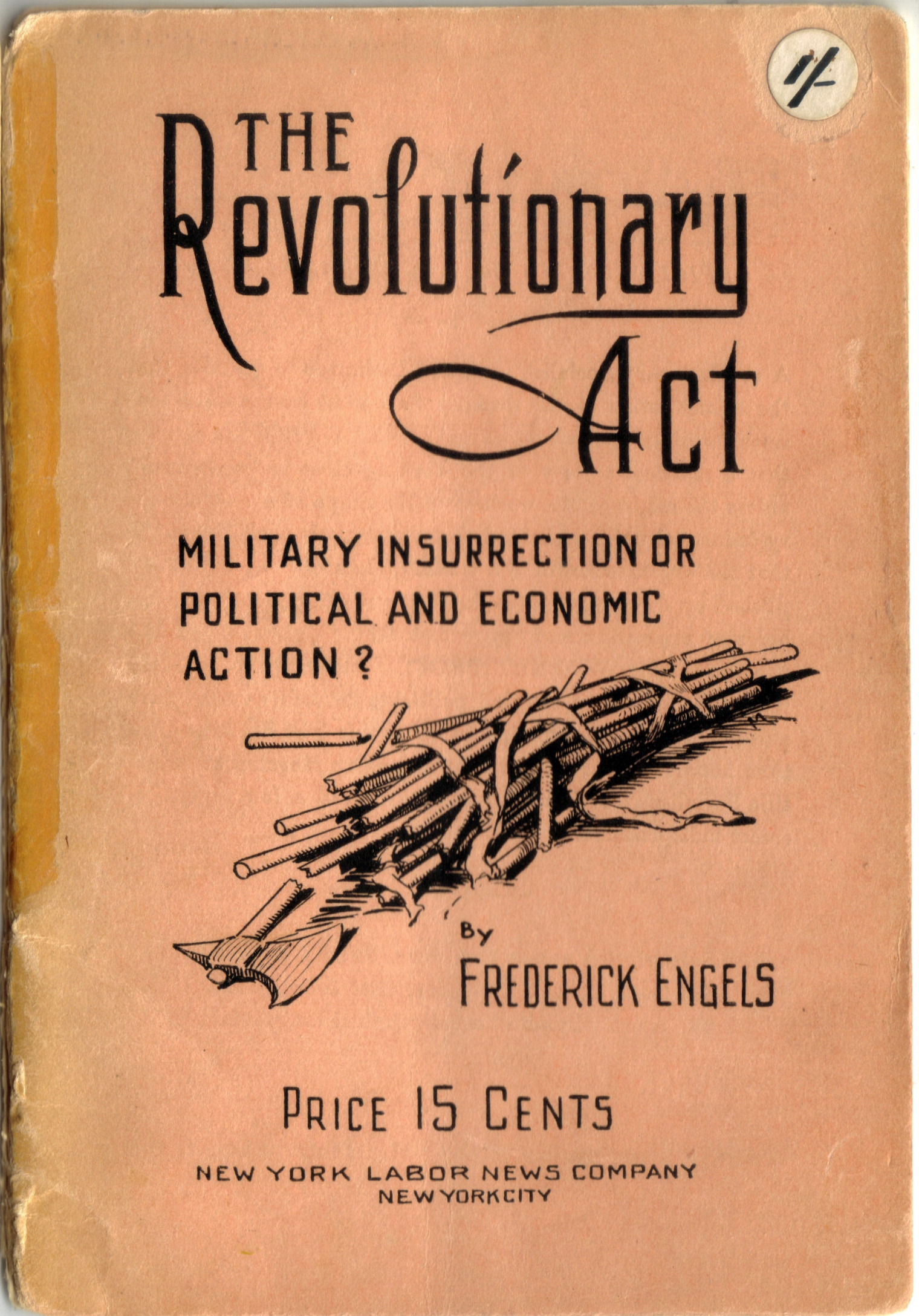 cover of 1922 pamphlet published by US SLP
