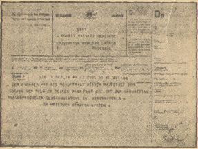 telegram van Hitler aan Kiewitz