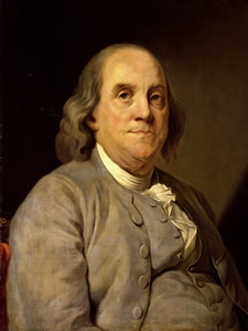Retrato Benjamin Franklin