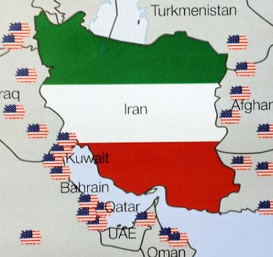iranian revolution map