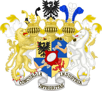 Imagem Rothschild - Por Mathieu CHAINE - Obra do próprio, some elements by Sodacan, Katepanomegas, Adelbrecht, Heralder, Madboy74 and Nanin7Graphic, CC BY-SA 3.0, https://commons.wikimedia.org/w/index.php?curid=22028353